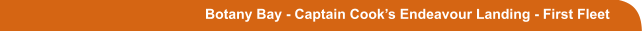 Botany Bay - Captain Cook’s Endeavour Landing - First Fleet
