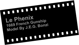 Le Phenix 1669 French Gunship Model By J.E.G. Bonzi